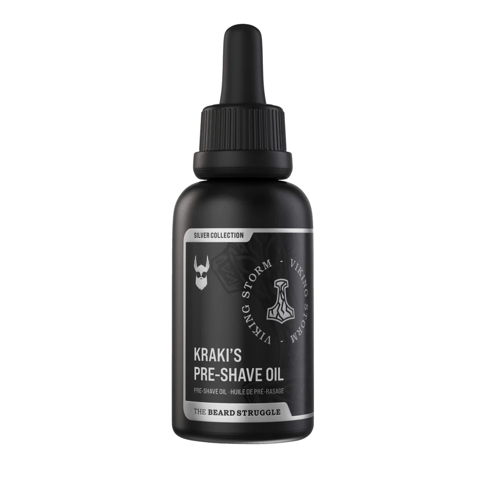 KRAKI'S PRE-SHAVE OIL - SILVER COLLECTION