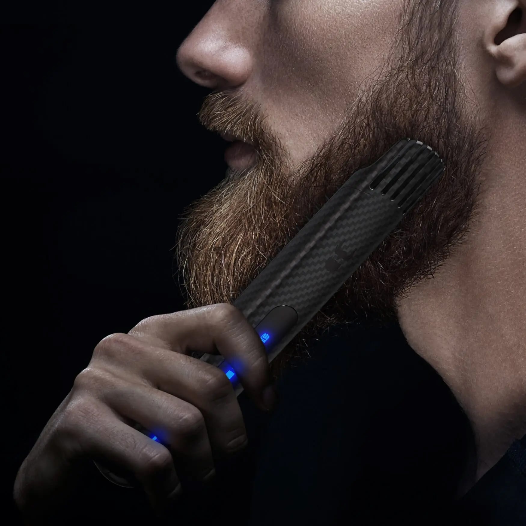 STRAIGHTENING BEARD BRUSH CARBON X Beard Story